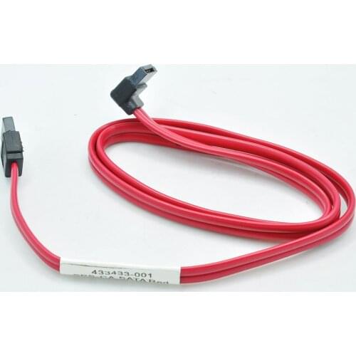 Used/red elbow right angle SATA hard drive cable 433433-001 434461-001 SPS-CA SATA Red