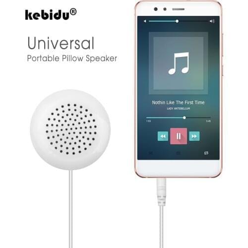 Kebidu Universal Mini 3.5mm Pillow Type Speaker Loudspeaker MP3 MP4 Music Player Mobile phone Tablet PC Laptop for iPod Sleeping