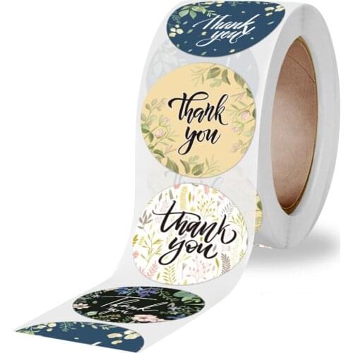 500 Labels 1inch Thank You Stickers For Wedding Pretty Gift Cards Envelope Sealing Label Stickers Decoration