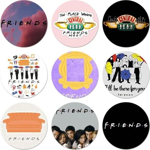 New Arrival 58mm Friends Season TV Badge Brooch Pin Accessories For Clothes Backpack Decoration gift