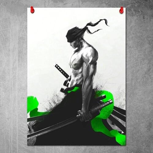 Canvas Print Roronoa Zoro Poster Decorative Picture Modern Wall Art Paintings Home Decor No Frame