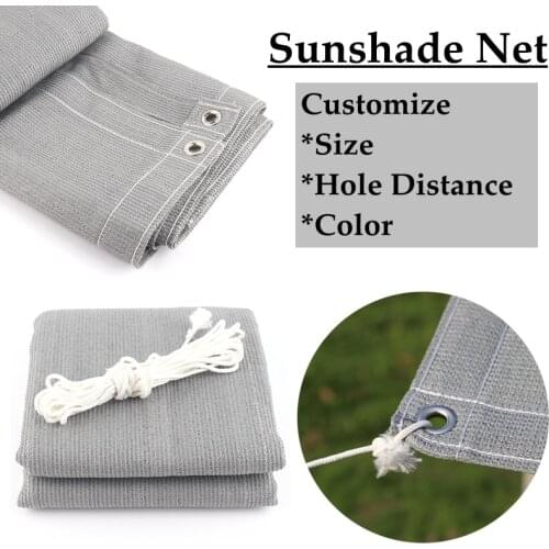 Gray Shading Nets Anti-UV Home Villa Hotel Balcony Safty Fence Terrace Balcony Net Privacy Safety Nets Sails Plants Care Covers