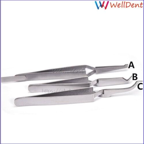 Dental Mouth Brackets Tweezers Orthodontic Brackets Clamp Tweezers Dental Tools