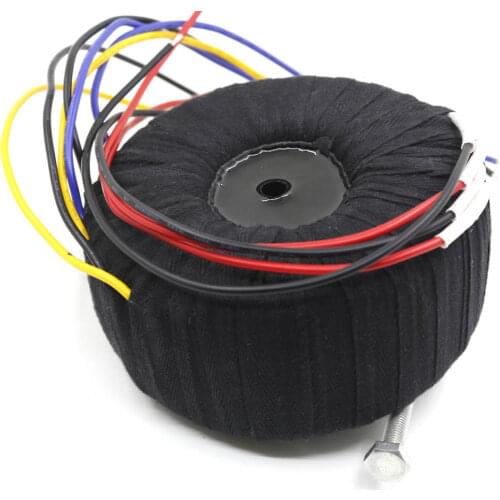 High-end oxygen-free copper transformer 500VA ( 500W ) Black Cloth Toroid Transformer 28V-0-28V 28V-0-28V for NAP200 Amp