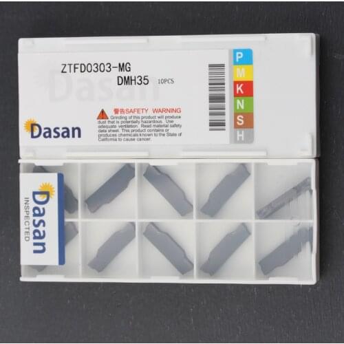 10PCS ZTED02503 ZTFD0303 ZTGD0404 ZTHD0504 MG 2.5 3.0 4.0m Carbide Inserts High Quality Grooving Bade CNC Cutting Tool