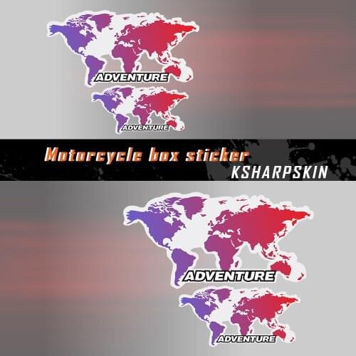 Universal Motorcycle Luggage Reflective Side Box Sticker Side Cases Decoration decals moto Pannier Box For BMW R1200GS R1250GS