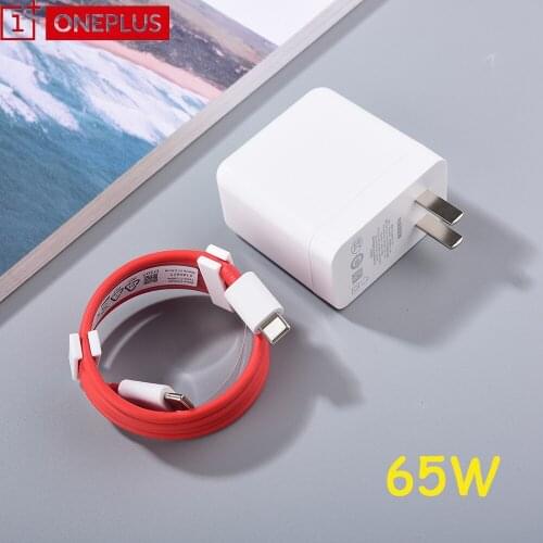 US Plug Oneplus 9 9R Warp Charger 65W Fast Charging Power Wall Adapter Type C Cable For One Plus 1 + Nord CE 5G N10 N100 9 8 Pro