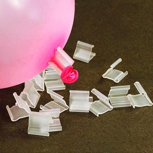 100PCS/lot Balloons Sealing Clip Shape V balloon accessories Buttons Clips Wedding Decoration Christmas Birthday Party Supplies
