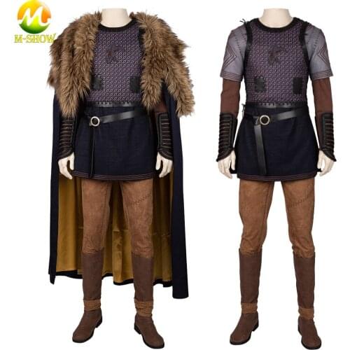 Vikings Ragnar Lothbrok Cosplay Costume Men Outfit for Halloween Carnival Party Custom Made