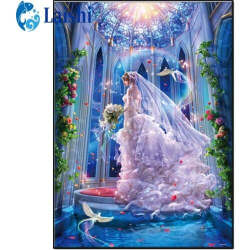 5D diamond painting Childrens Room Anime Characters European Castle Bride Wedding Girl full drill diamond embroidery home decor
