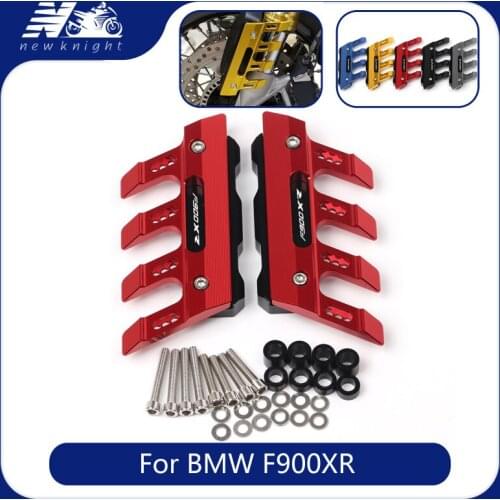 With Logo For BMW F900XR f900xr Motorcycle CNC Aluminum mudguard side protection block front fender anti-fall slider Accessories