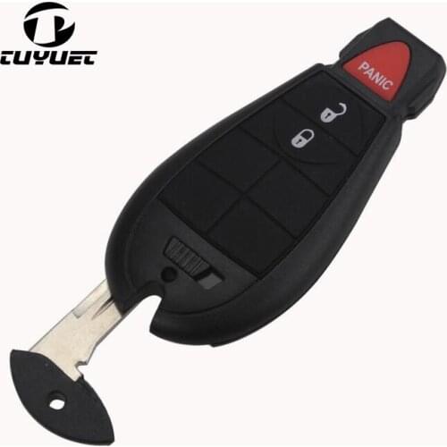 3 Button Remote Case for Chrysler 300 Town & Country Blank for Dodge Challenger Charger Durango Journey Smart Key Shell for jeep
