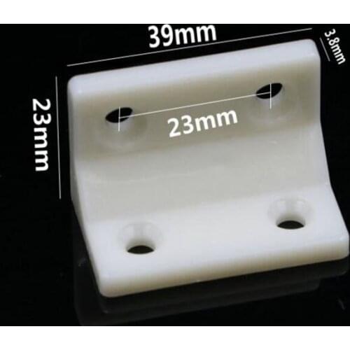 Woodworking Hardware Furniture Accessories Fixed Right Angle Connector Plastic Corner 39X23X23mm 100pcs