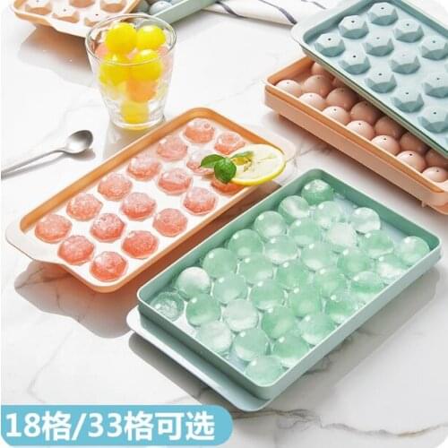 Homemade Ice Hockey Ice Cube Mold Creative Diamond Ice Cube Maker Silicone Ice Box Spherical Ice Tray