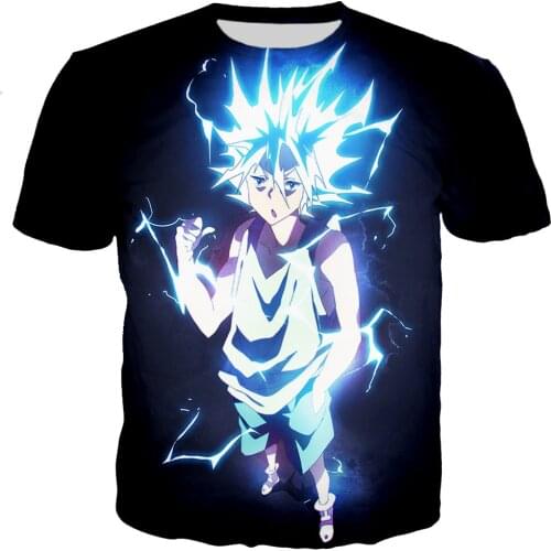 Anime Hunter X Hunter 3D Killua Printed T-shirt Men/women Fashion Casual Harajuku Style T Shirts Streetwear Tops Dropshipping