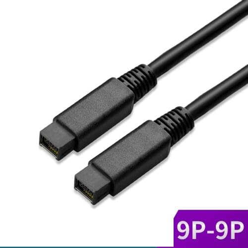IEEE1394B Data Cable 1394B 9P to 9P 9P-9P 9 Pin to 9Pin Industrial Camera Cable Firewire 800 Mbps 1.5m 3m 5m 10m 15m