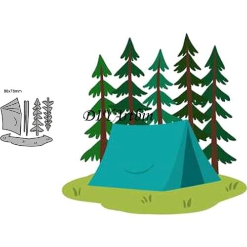 Camping metal cutting dies Metal Fustelle Metalliche Per Scrapbooking Die Cuts For Paper Crafting