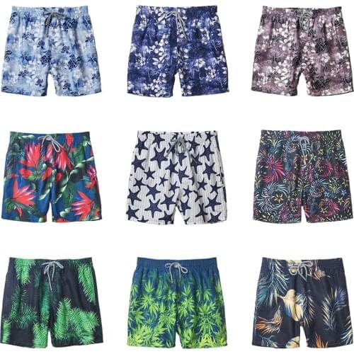 2021 New Mens Swimwear Brand Swim Tranks Graphic Board Shorts Leaf Flower Turtle Printed Beach Surf Pants Bermuda Top Quality