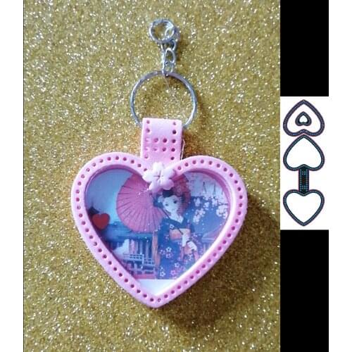 New Die Cut Metal Cutting Die dieshaker Heart Paper Key Chain Scrapbook Paper Craft Card Punch Art Knife Cutter