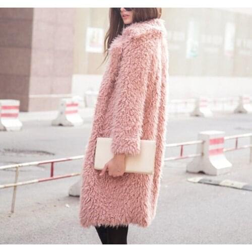 Paney Quin Pure Color Turn-down Collar Long Sleeves Blends Coats 2018 Autum Winter Fashion Five Colors Elegant Long Coats