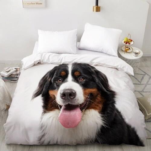 3D Duvet cover Quilt/Blanket/Comfortable Case Luxury Bedding 135 140x200 150x200 220x240 200x220 for Home animal dog tongue