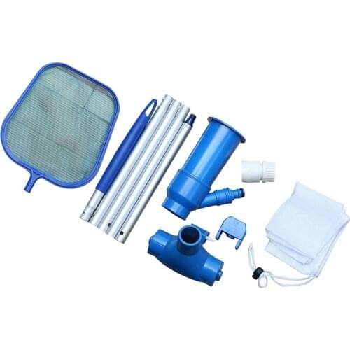 Portable Swimming Pool Pond Hot Spring Pool Fountain Cleaner Suction Head Pond Cleaning Leaf Skimmer Mesh Set