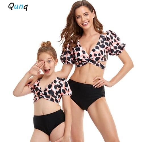 Одинаковые купальники для мамы и дочки Qunque/群鹊 China At AliExpress