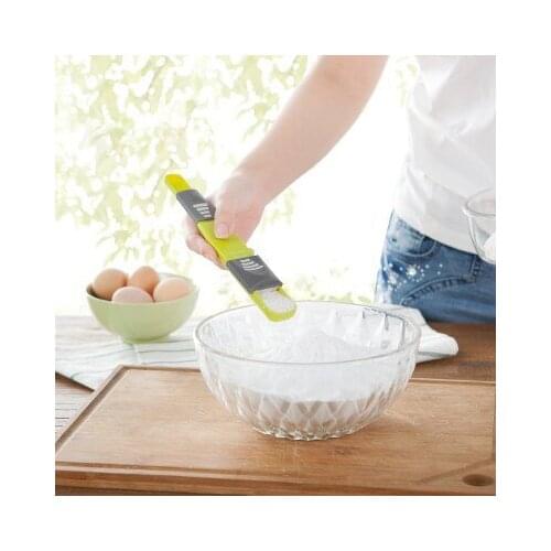 Adjustable Kitchen Scales Measure Cup Double End Eight Stalls Measuring Spoon For Salt Soup Coffee Tea Powder Kitchen Gadgets