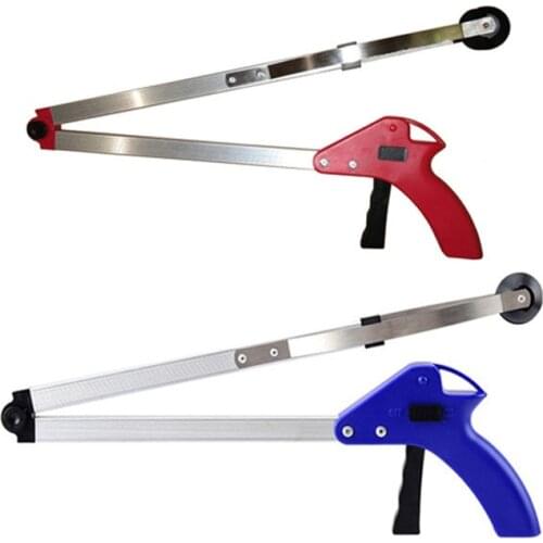 Folding Household Garbage Picker Alloy Trash Grabber Waste Leaves Pick Cleaning