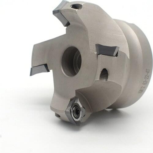 Steel KM12 50-22-4T/KM12 63/KM12 80 45 Degree Shoulder Face Mill Head CNC Milling Cutter,milling cutter tools, Insert SEHT1204