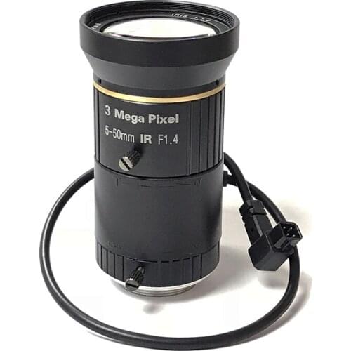 3.0MP HD F1.6 1/2.7" DC/CS Mega pixels Varifocal Lens For Image Format Surveillance CCTV IP Camera Lens
