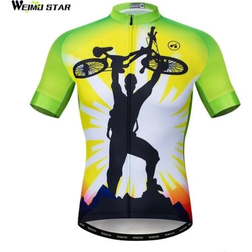 Weimostar Pro Mountain Bike Clothing Summer Short Sleeve Cycling Jersey Men Breathable Bicycle Jerey Shirt Wicking Cycling Wear