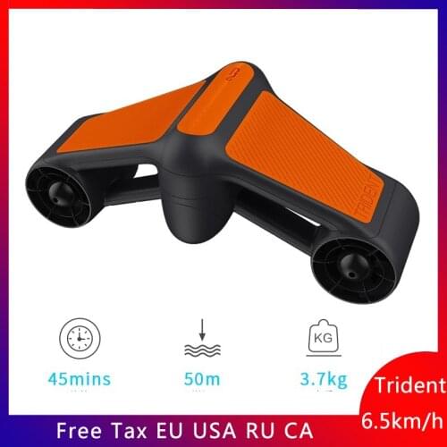 New Trident Waterproof Underwater Scooter Electric thruster Scooter Two Speed Propeller Diving Pool hand-held Diving equipment