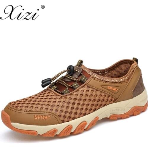 XIZI 2018 New Arrival Summer Breathable Soft Light Male Mesh Shoes For Men Adult Sneakers Walking Casual Comfortable Footwear