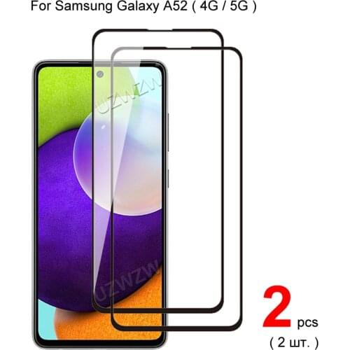 For Samsung Galaxy A52 4G / 5G Full Coverage Tempered Glass Phone Screen Protector Protective Guard Film