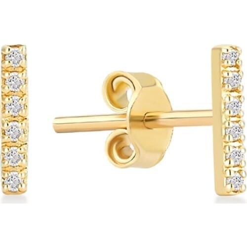 Womens Gold 14 Setting Diamond Engagement Earrings For Women Extraordinary Earrings Jewelry