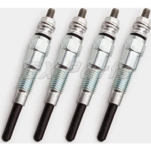 19077-65510 4PCS ​Glow Plug Fit Kubota Industrial ​Engine L2800 L3240 L3410 L3540 L4240 L5030 R420 R510 R510B R520