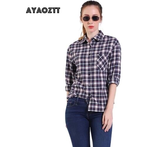 AYAOZTT Collar Blouses