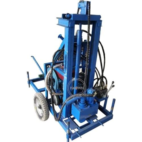 Household Small Folding Automatic Water Well Drilling Machine Hydraulic Drill Rig Farmland Irrigation 100 Meter Free Shipping