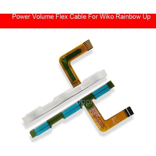 Power & Volume Flex Cable For Wiko Rainbow Up Power + Volume Side Key Button Switch Flex Ribbon Replacement Repair Parts