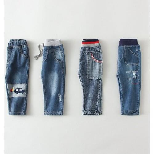Summer Baby Boy Girl Pants Soft Denim Newborn Baby Boy Leggings Solid Color Infant Clothing Little Girls Boy Jeans Pants