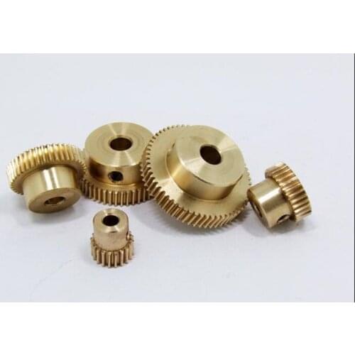0.5 Modulus 20-60 Teeth Brass Worm Gear Wheel & 5mm Hole Dia Worm Gear Shaft Kits 1:40 Reduction Ratio with Screw
