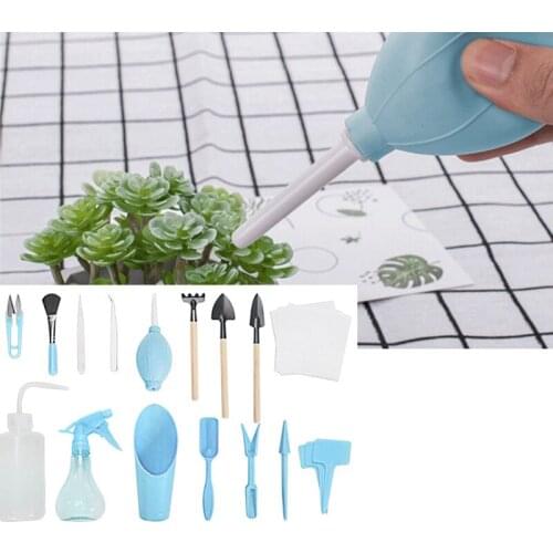 16pcs Succulent Planting Tools Set DIY Shovel Spade Rake Tweezers Kettle Succulent Bonsai Plants Planting Tool Garden Hand Tool