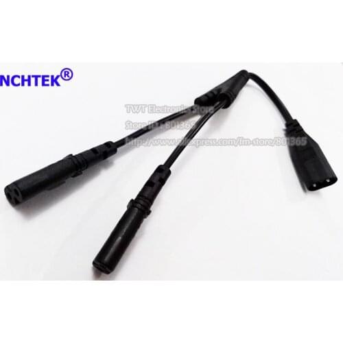 NCHTEK IEC 320 C8 2Pin Male to 2 x C7 Female Y Split Power Cable About 28CM/Free Shipping/10PCS