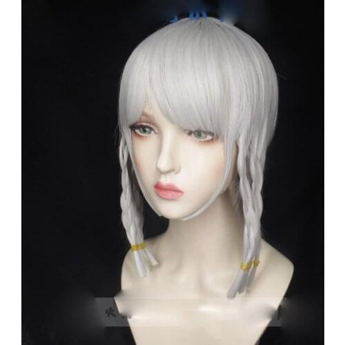 New Anime Game Identity V Emma Woods Wig Synthetic Hair Party Cosplay Accessories Daily Decoration Women Girl Gift 1pcs