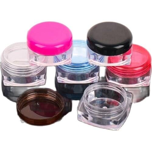10g plastic bottle pot jar for eye serum sample cream eye shadow art nail cosmetic power skin care packing