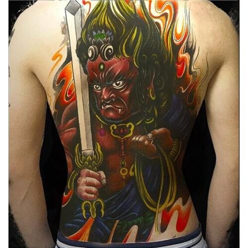 Fake Tattoos Super Large size 18.9*13.4in Temporary Tattoo for Whole Full Back chest Waterproof tattoo body painting Halloween