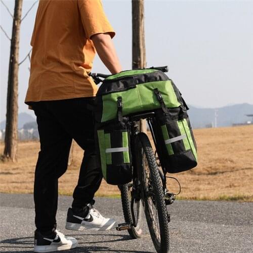 Rhinowalk 70L 3IN 1 Bicycle Pannier Bag Trunk Bag MTB Road Bike Multifunction Large Capacity Luggage Carrier Bag With Rain Cover