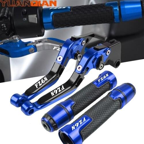 Motorcycle handle girps Handlebar Grip End cap Brake Clutch Lever For YAMAHA FZ6N FZ 6N FZ6 N 2004 2005 2006 2007 2008 2009 2010
