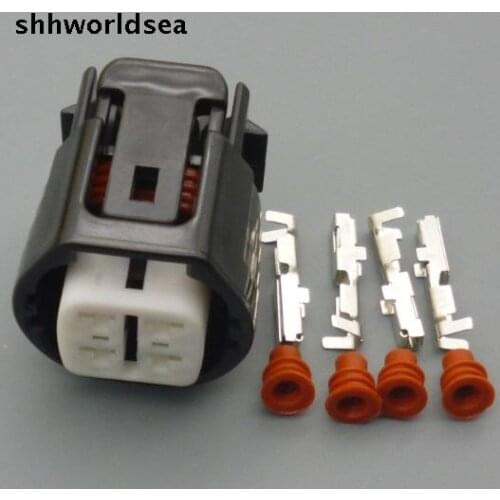 Shhworldsea 4 PIN 4 Way CAR sensor plug Waterproof socket SQUARE PLUG ALTERNATOR Regulator Repair Harness CONNECTOR 6189-0694